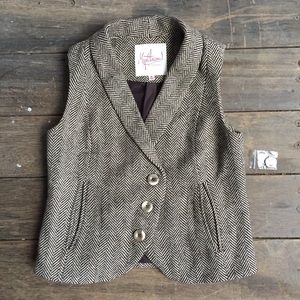 Myrtlewood tweed vest NWT